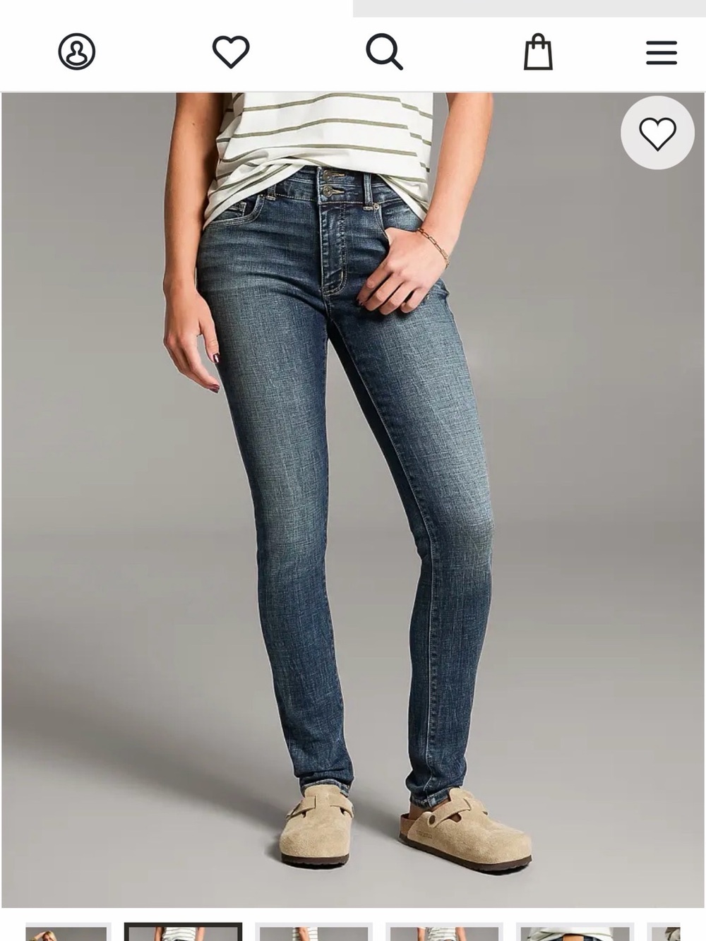 BKE Women's Skinny Jeans in Washed Blue